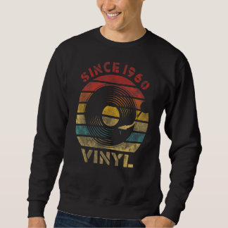 Sweatshirt Depuis 1960 Vinyl Retro Record musique Vintage