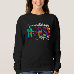 Sweatshirt Dermatologie Infirmière Squad Watercol Love Stetho