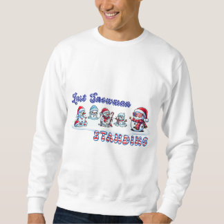 Sweatshirt Dernier Snowman debout Motif du drapeau américain