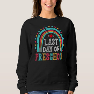 Sweatshirt Dernière Journée De L'École Préscolaire Diplôme Mi