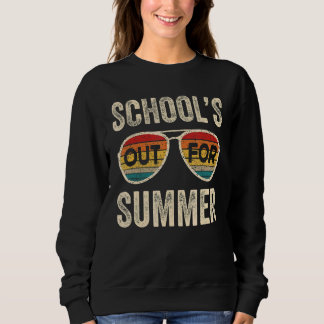 Sweatshirt Dernière Journée Rétro Des Écoles Scolaires Sortie