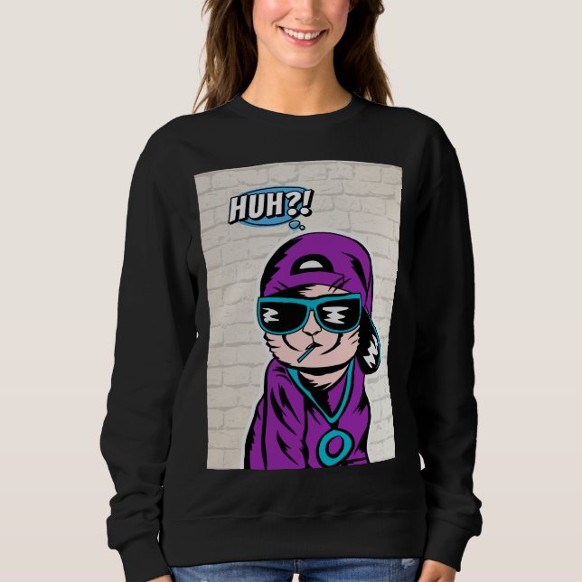 Sweatshirt des chats questionnés ? (Devant)