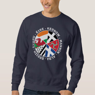 Sweatshirt des drapeaux des nations celtiques, île