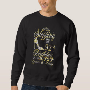 Sweatshirt Des Femmes Entrent En Mon 92E Anniversaire Avec Le