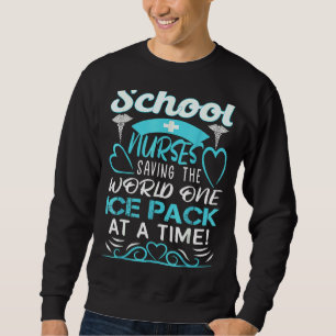Sweatshirt Des Infirmières Sauvons Le Monde Un Pack De Glace 