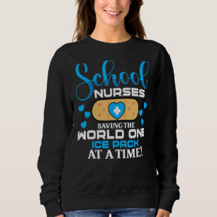 Sweatshirt Des Infirmières Sauvons Le Monde Un Pack De Glace 