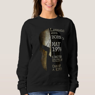Sweatshirt Des Légendes Sont Nées En Mai 1978 44ème anniversa