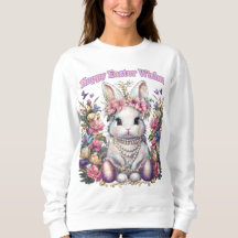 Sweatshirt des voeux de Pâques chanceux