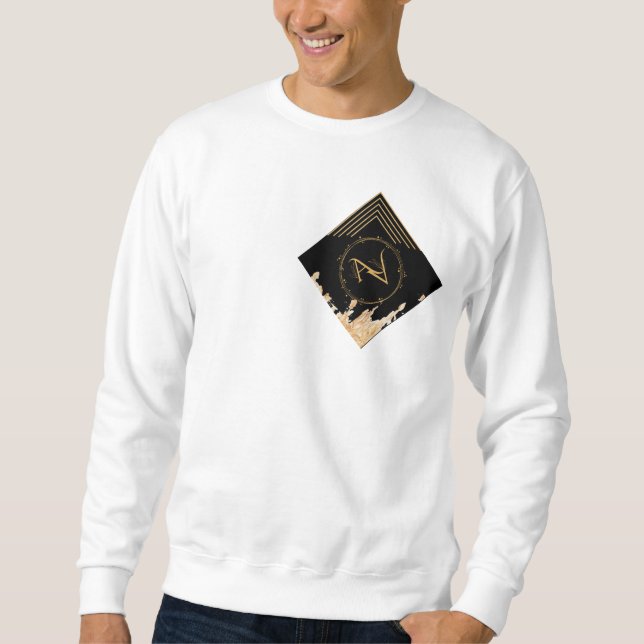 Sweatshirt Design de tee-shirt en or (Devant)