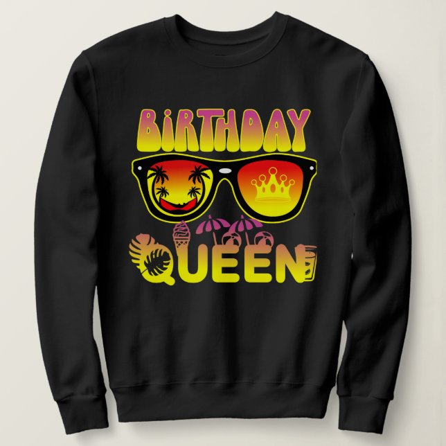 Sweatshirt Design Queen Anniversaire (Design devant)