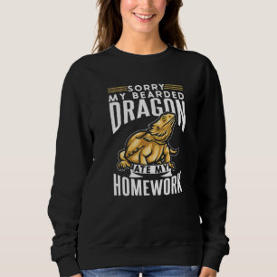 Sweatshirt Désolé, Mon Dragon Arboré A Mangé Ma Barbe De Trav