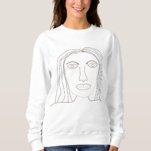 Sweatshirt dessin abstrait fille