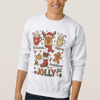 Sweatshirt Dessin animé rétro de Noël joyeux