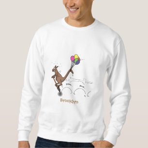 Sweatshirt Dessin d'humour australien kangourou