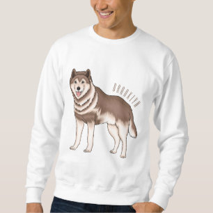 Sweatshirt dessin humoristique sibérien husky