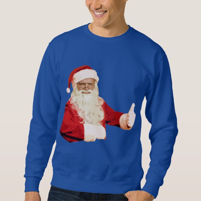 Sweatshirt Dessus drôle de chemise de Longsleeve de Noël de (Devant)