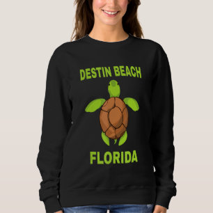 Sweatshirt Destin Beach Vacances en famille Floride Tortue de
