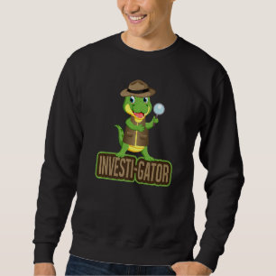 Sweatshirt Détective de l'Alligator Pun