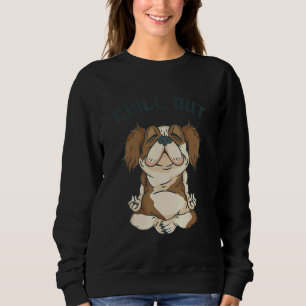 Sweatshirt Détention de chien méditation de chien Lotus Seat 