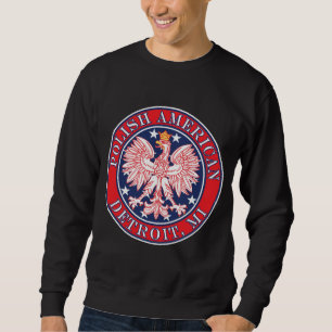 Sweatshirt Detroit Michigan polonais
