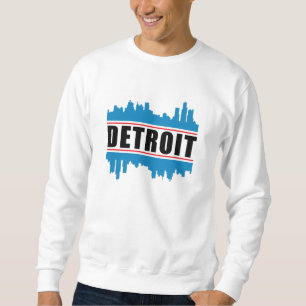 Sweatshirt Detroit USA City Ville Skyline Drôle idée cadeau