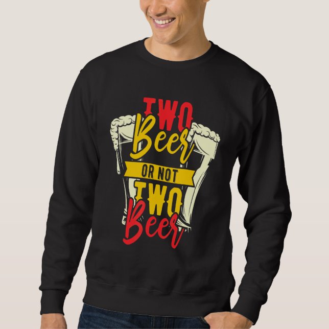 Sweatshirt Deux alcools de bière (Devant)