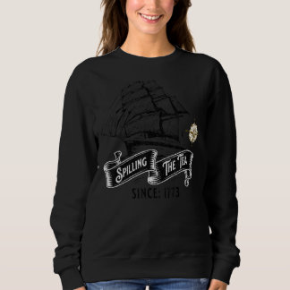 Sweatshirt Déverser Le Thé Depuis 1773 4 juillet patriotique