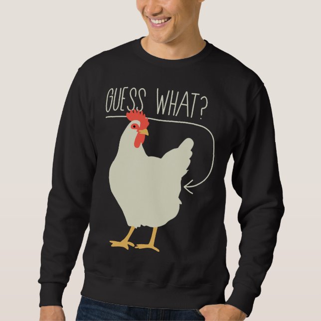 Sweatshirt Devinez ce cul de poulet 706 (Devant)
