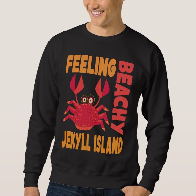 Sweatshirt Devis de vacances d'été à l'île Jekyll (Devant)