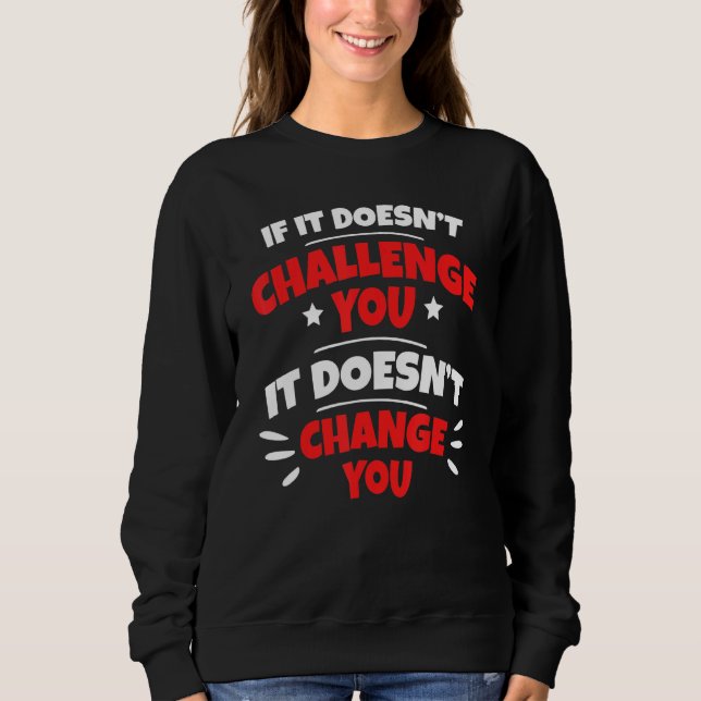 Sweatshirt Devis motivationnel (Devant)
