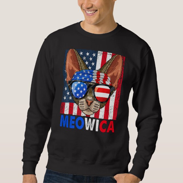 Sweatshirt Devon Rex Cat (Devant)