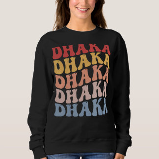 Sweatshirt Dhaka City Groovy Retro