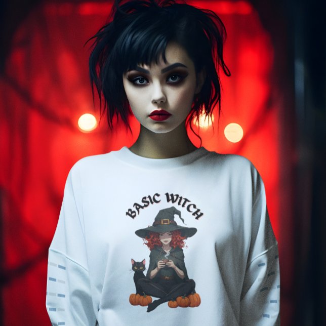 Sweatshirt d'Halloween sorcière de base (Créateur téléchargé)