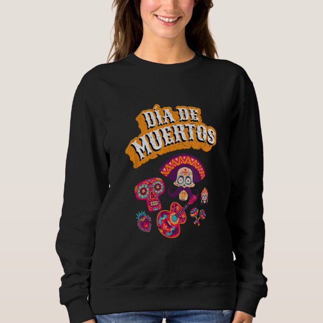 Sweatshirt Dia de los Muertos  Halloween beer (Devant)