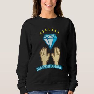 Sweatshirt Diamant Mains Tendies À La Lune Yolo