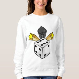 Sweatshirt Dice au Poker avec pique et étoiles