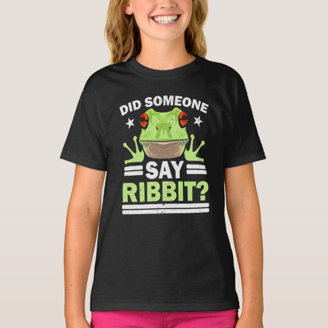 Sweatshirt Did Someone Say Ribbit Red Eyed Tree Frog Amphibia (Devant)