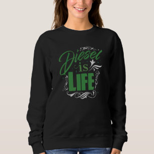 Sweatshirt Diesel Diesel Vie Diesel Alimentation Rouleau Char