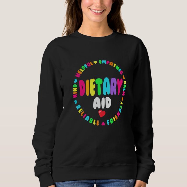 Sweatshirt Dietary Aid Appreciation Week healthcare Dietitian (Devant)