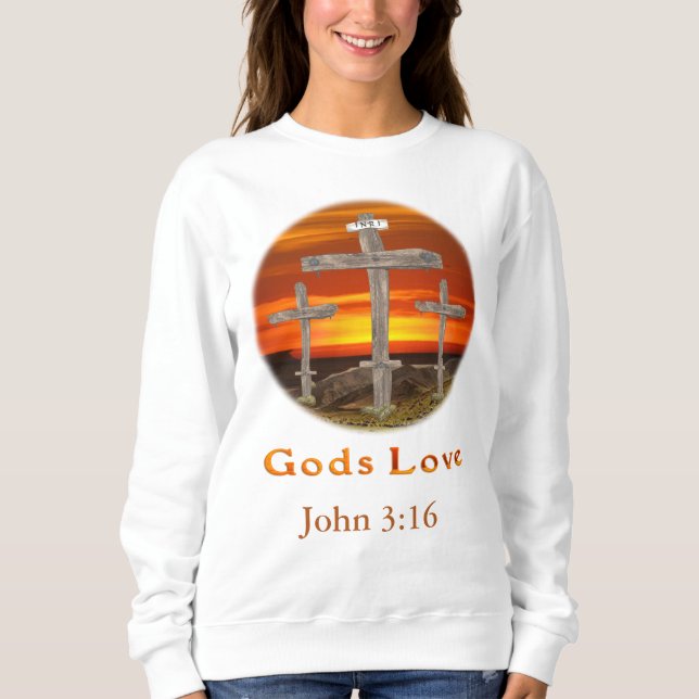 Sweatshirt Dieu aime (Devant)