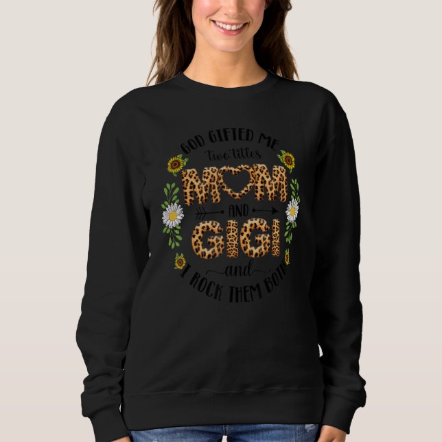 Sweatshirt Dieu Ed Me Deux Titres Maman Et Gigi Femmes Grand- (Devant)