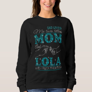 Sweatshirt Dieu Ed Me Deux Titres Maman Et Lolande Et Je Les