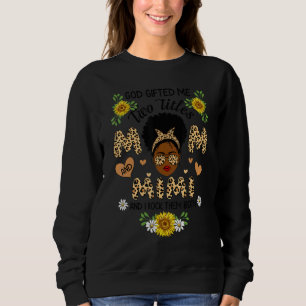 Sweatshirt Dieu Ed Me Deux Titres Maman Et Mimi Femme Grand-M