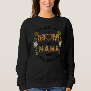 Sweatshirt Dieu Ed Me Deux Titres Maman Et Nana Femmes Grand-
