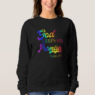 Sweatshirt Dieu tient ses promesses Psaume 1058 Christian Rai