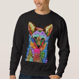 Sweatshirt d'illustrations colorées de Coyote
