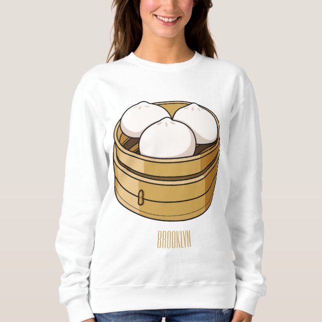 Sweatshirt Dim sum dessin animé (Devant)