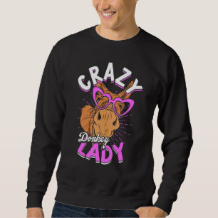 Sweatshirt Dingue Âne dame animal âne maman fermier âne