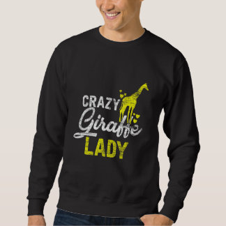 Sweatshirt Dingue Giraffe Lady Vintage Zoo Keeper Filles Femm