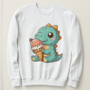 Sweatshirt Dino mignonne de glace mangeur